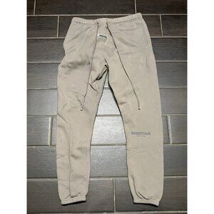 Men’s Essentials Fear of God Sweatpants Large Tan/Brown